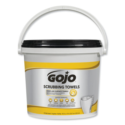 GOJO SCRUBBING WIPES 170COUNT BUCKET-GOJO-315-6398-02