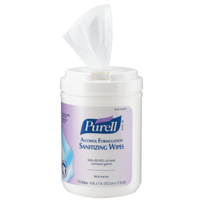 PURELL ALCOHOL FORMUL SANITIZ WIPES-GOJO-315-9031-06
