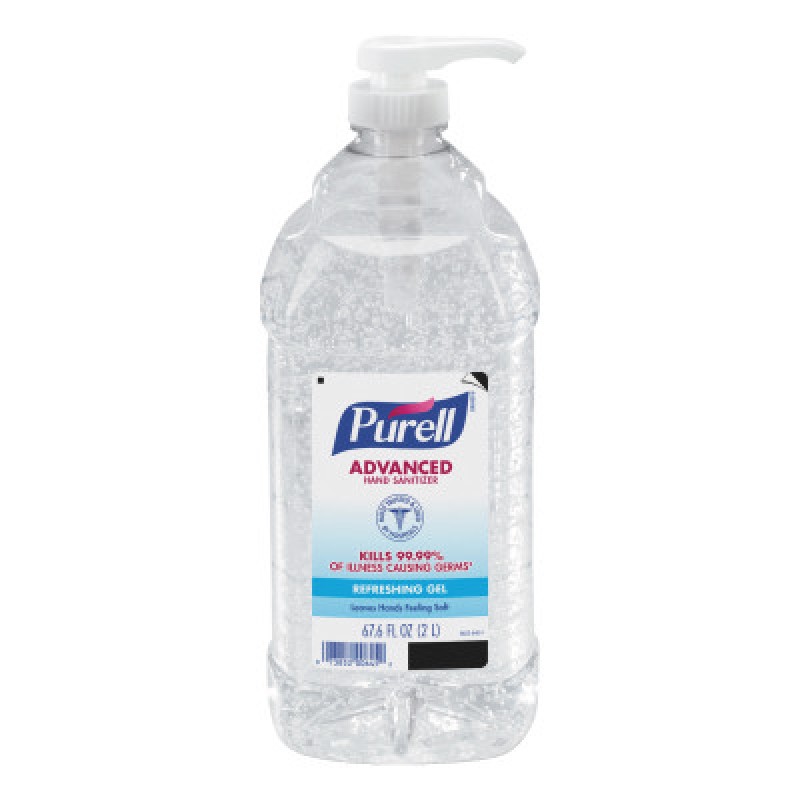 2 LITER PUMP BOTTLE OF PURELL INSTANT HAND SANIT-GOJO-315-9625-04