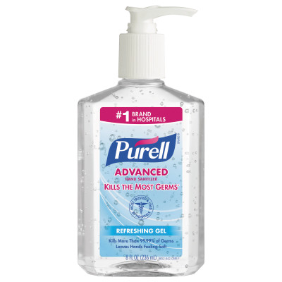 PURELL ADVANCED HAND SANITIZER - 8 FL OZBOTTLE-GOJO-315-9652-12