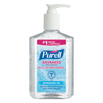 GOJ965212EA SANITIZER HAND PURELL 8OZ-GOJO-315-965212EA