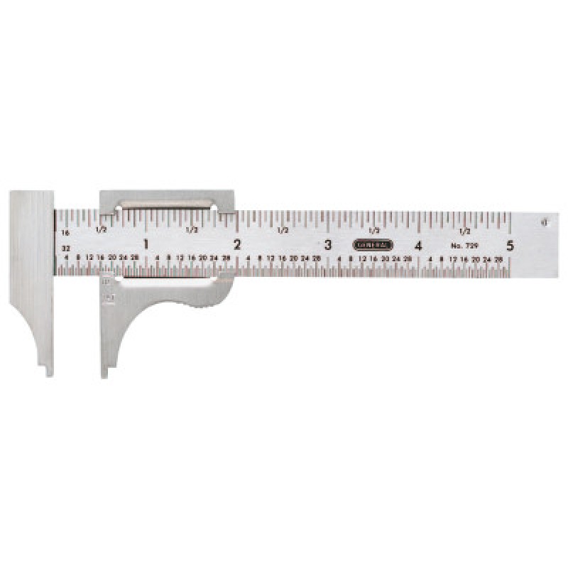 POCKET CALIPER-0-4"RANGE-STAINLESS-16TH-32N-GENERAL TOOL318-318-729