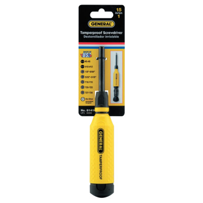 MULTIPRO SCREWDRIVER - TAPER PROOF-GENERAL TOOL318-318-8141C