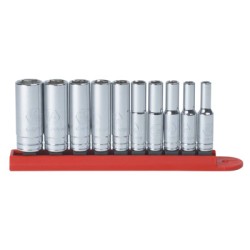 SET SKT DP SAE 1/4DR 6PT10PC-APEX/COOPER-329-80305