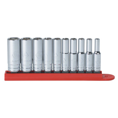 SET SKT DP SAE 1/4DR 6PT10PC-APEX/COOPER-329-80305