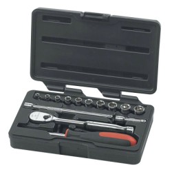 14 PC. 1/4" DRIVE METRICSOCKET SET-APEX/COOPER-329-80326