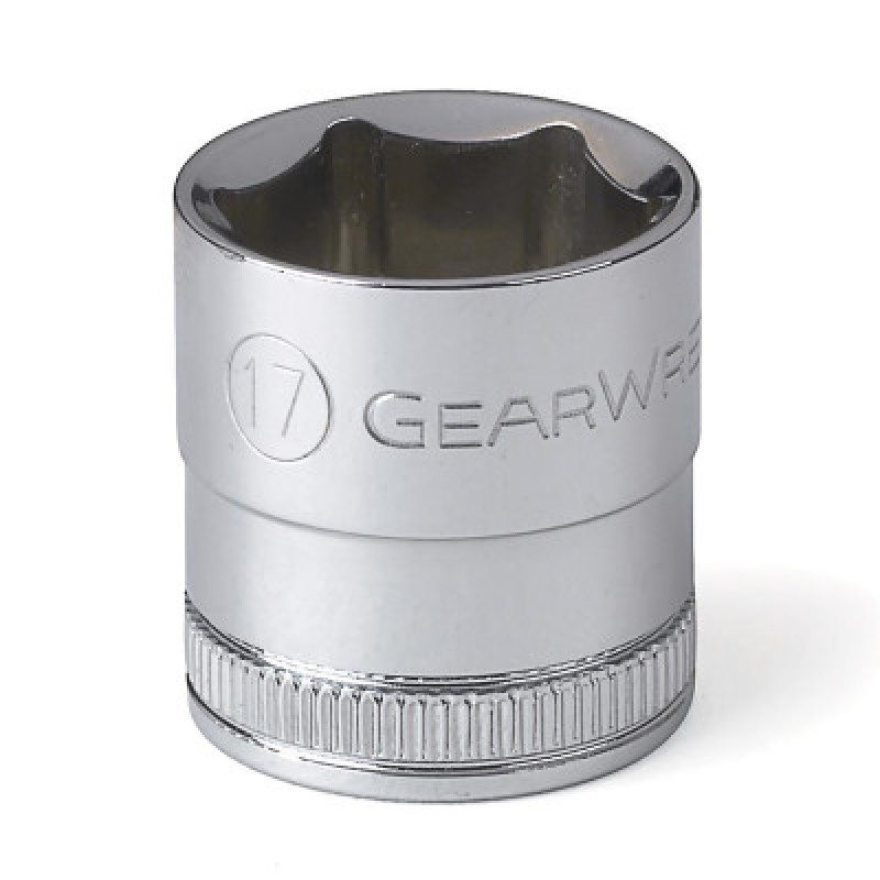 3/8" DRIVE 6 POINT STANDARD METRIC SOCKET 17MM-APEX/COOPER-329-80385