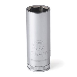3/8" DRIVE 6 POINT DEEPMETRIC SOCKET 17MM-APEX/COOPER-329-80399