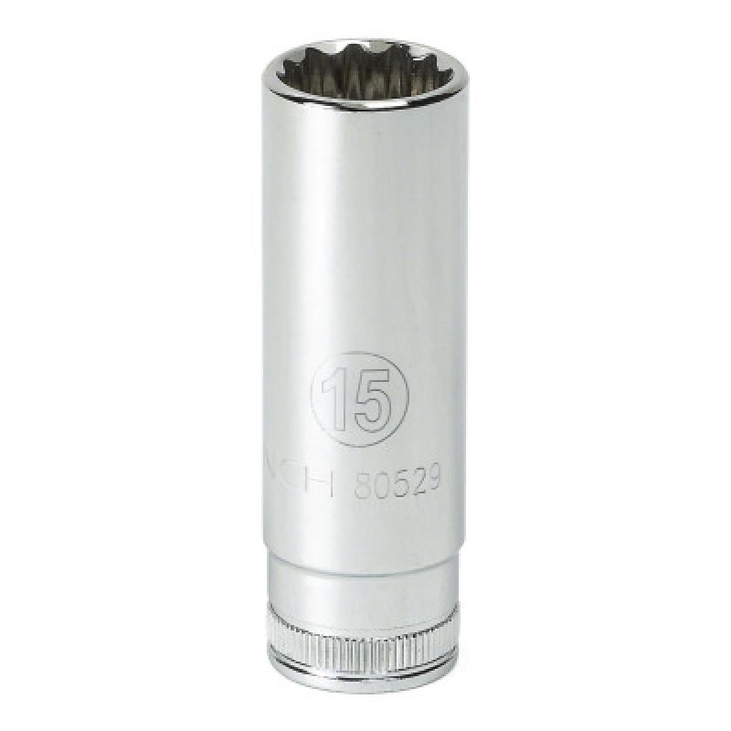 3/8" DRIVE 12 POINT DEEPMETRIC SOCKET 17MM-APEX/COOPER-329-80531