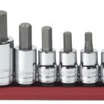 10PC 3/8"& 1/2"DR SAE HEX BIT-APEX/COOPER-329-80579