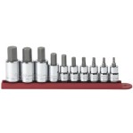 10PC 3/8"& 1/2"DR SAE HEX BIT-APEX/COOPER-329-80579