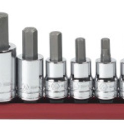 10PC 3/8"& 1/2"DR SAE HEX BIT-APEX/COOPER-329-80579