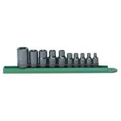 SET SKT TORX EXT 1/4  3/8  1/2DR 10PC-APEX/COOPER-329-80582