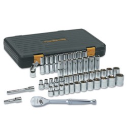 SET SOCKET STD/DP 1/4DR6PT 51PC SAE/MET-APEX/COOPER-329-80300P
