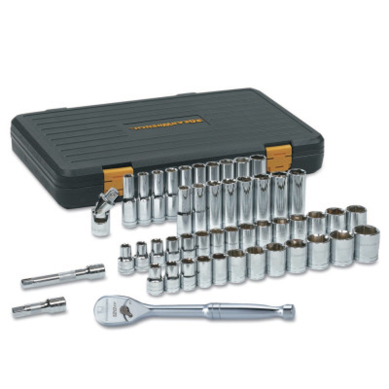 SET SOCKET STD/DP 1/4DR6PT 51PC SAE/MET-APEX/COOPER-329-80300P