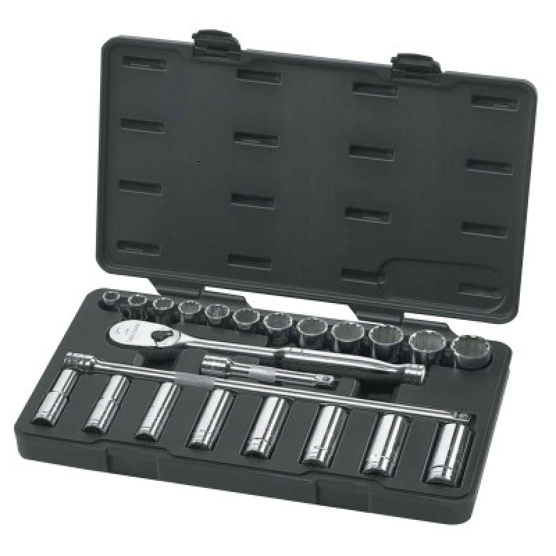 23PC 1/2"DR SAE SKT SET(STD/DE-APEX/COOPER-329-80707