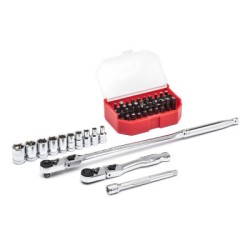 SLIM HEAD RATCHET SET 45PC-APEX/COOPER-329-81032