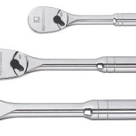 3-PC FULL POLISH MXD RATCHET ST 1/4"  3/8"  1/2"-APEX/COOPER-329-81206P