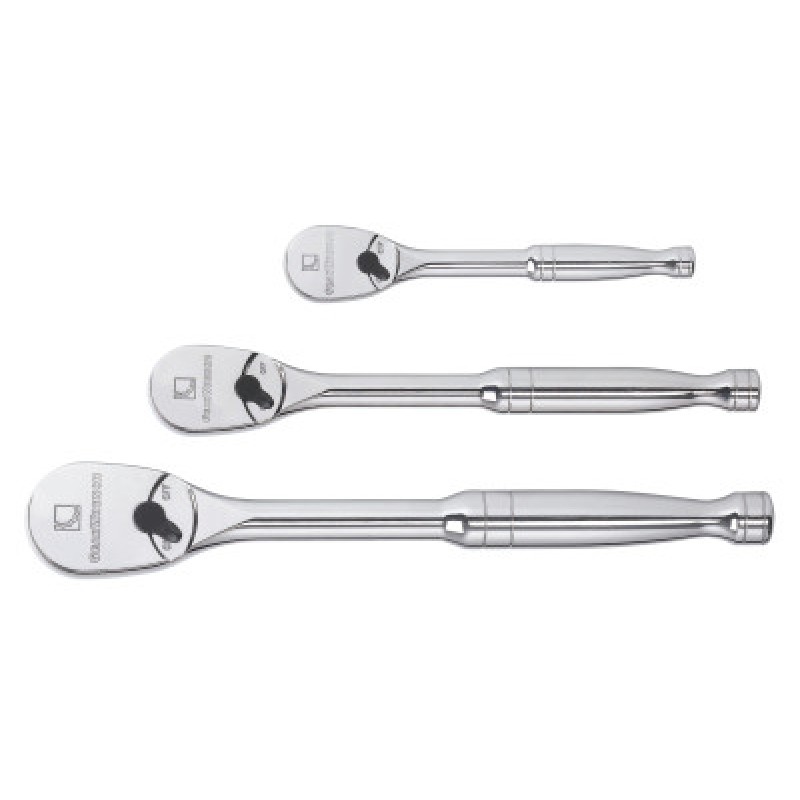 3-PC FULL POLISH MXD RATCHET ST 1/4"  3/8"  1/2"-APEX/COOPER-329-81206P