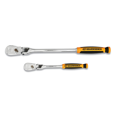 2PC 1/4" 3/8" DR 90T CUSH GRIP LOCK FLEX RATCH-APEX/COOPER-329-81275T