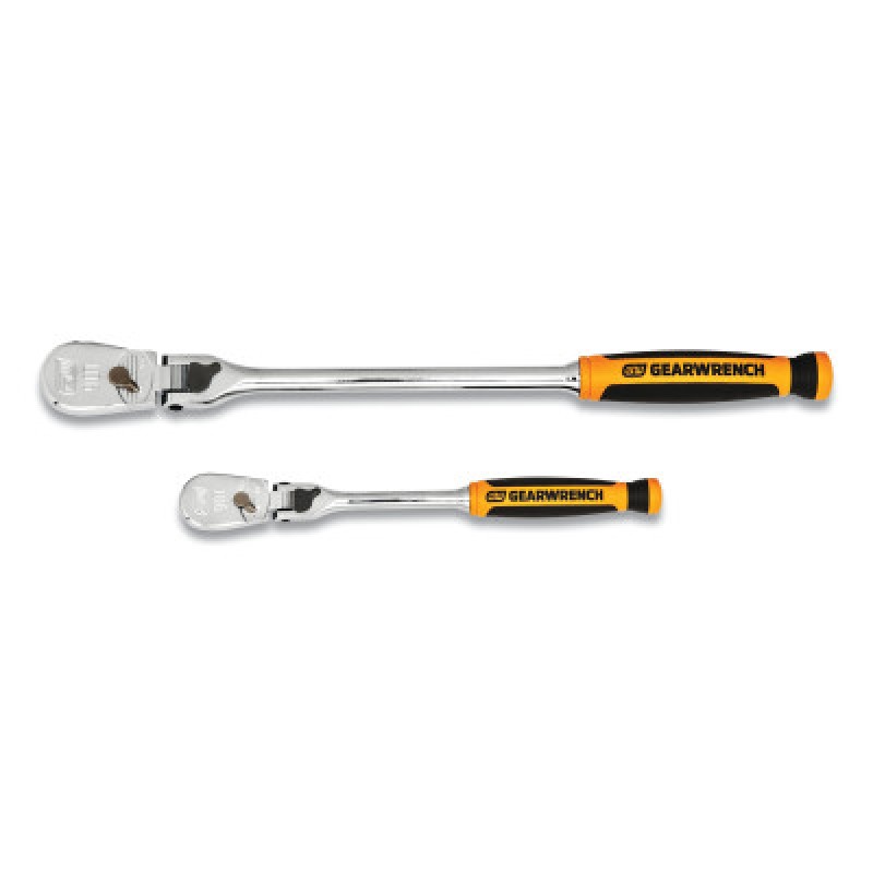 2PC 1/4" 3/8" DR 90T CUSH GRIP LOCK FLEX RATCH-APEX/COOPER-329-81275T