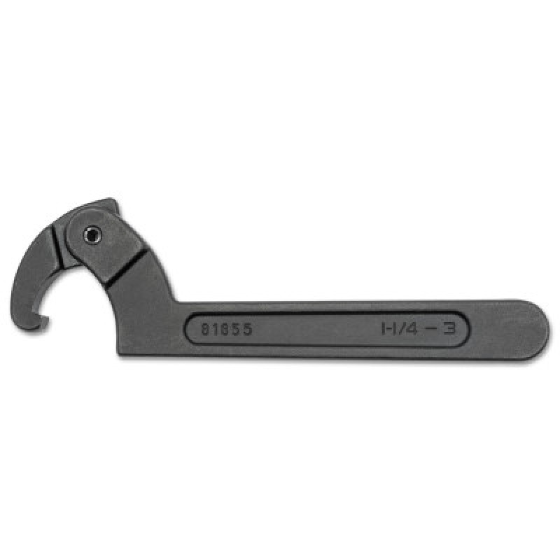 ADJUSTABLE HOOK SPANNERWRENCH - 3" - 4-3/4"-APEX/COOPER-329-81856