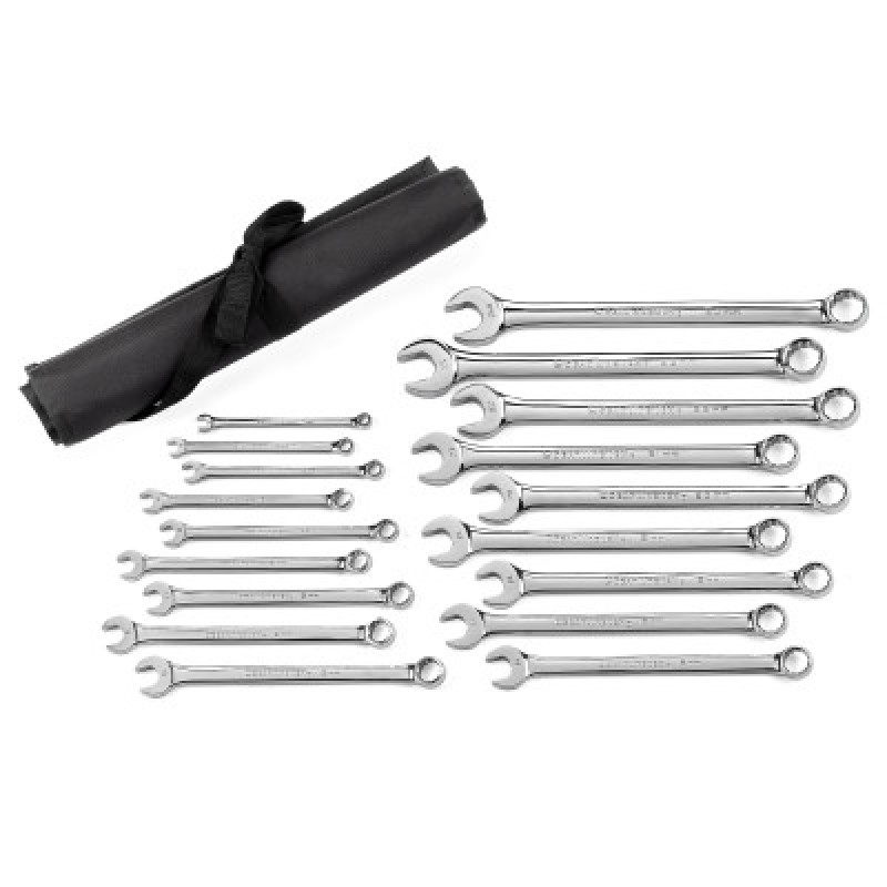 18 PC. 12 POINT LONG PATTERN COMB MET WRENCH SET-APEX/COOPER-329-81920