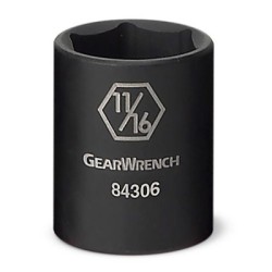 3/8" DRIVE 6 POINT STANDARD IMPACT SAE SOCKET 1"-APEX/COOPER-329-84388N