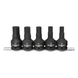 SET SKT 3/4"DR HEX BIT 5PC SAE-APEX/COOPER-329-84899