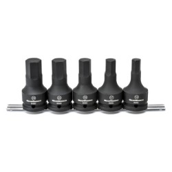 SET SKT 3/4"DR HEX BIT 5PC MET-APEX/COOPER-329-84968