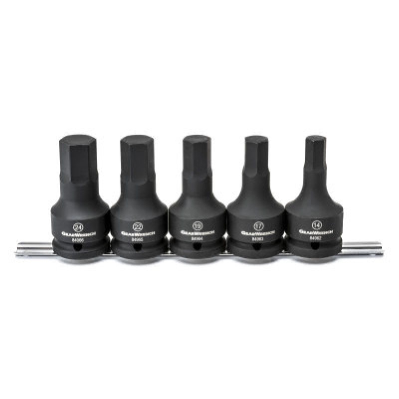 SET SKT 3/4"DR HEX BIT 5PC MET-APEX/COOPER-329-84968