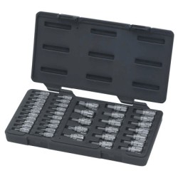 39PC 1/4 & 3/8 DR XL PASS-THRU BIT SET-APEX/COOPER-329-890040