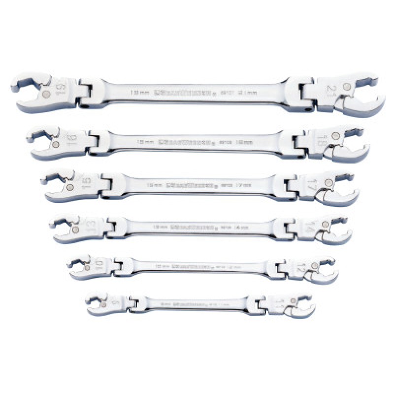 6PC MET RATCHETING FLEXFLARE NUT WRENCH SET-APEX/COOPER-329-89101D