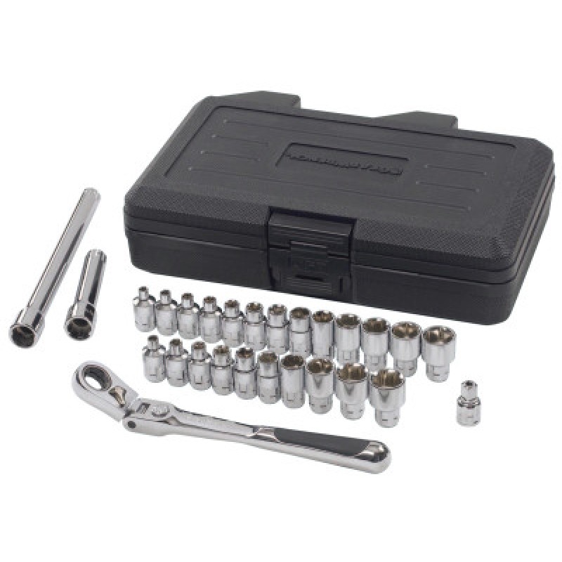 SET PASS-THRU XL LCK FLEX 1/4DR 27PC-APEX/COOPER-329-891427