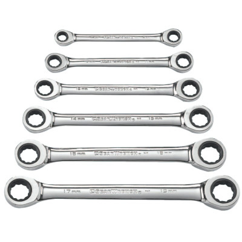 6 PC METRIC DOUBLE BOXRAT WR SET-APEX/COOPER-329-9260