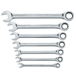 7 PC SAE RATCHETING WRENCH SET-APEX/COOPER-329-9317