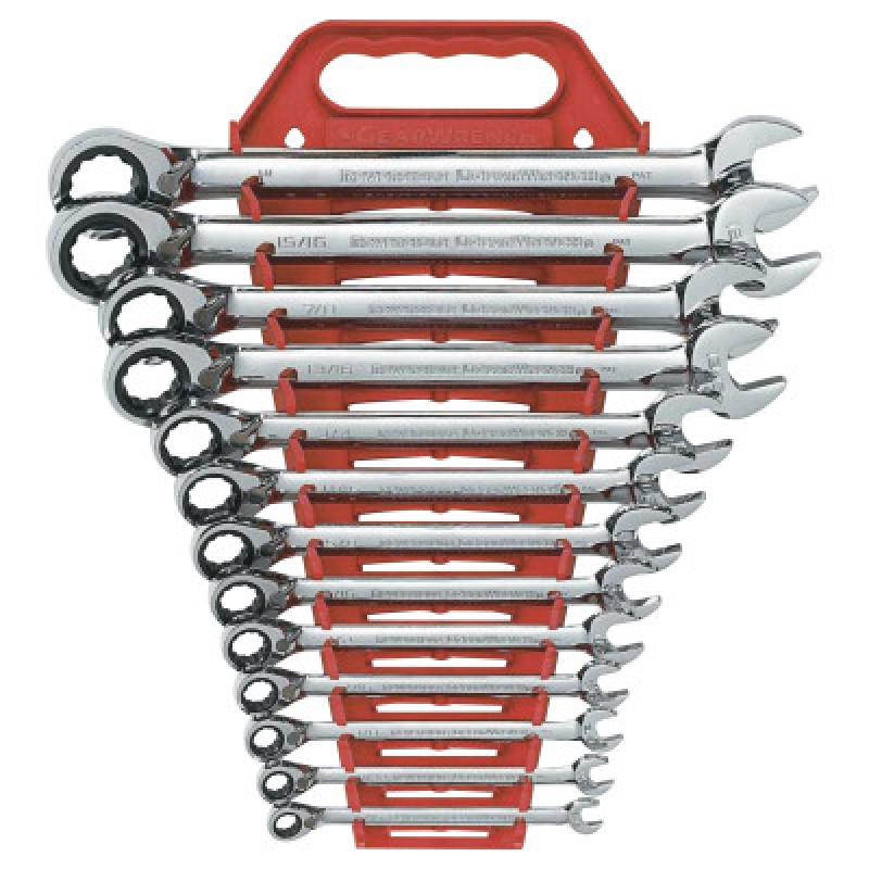13PC REVERSIBLE COMB RATWRENCH SAE NON CAPSTOP-APEX/COOPER-329-9509N