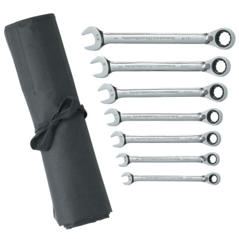 7PC REVERSIBLE COMB RATCHETING SAE NON CAPSTOP-APEX/COOPER-329-9567RN