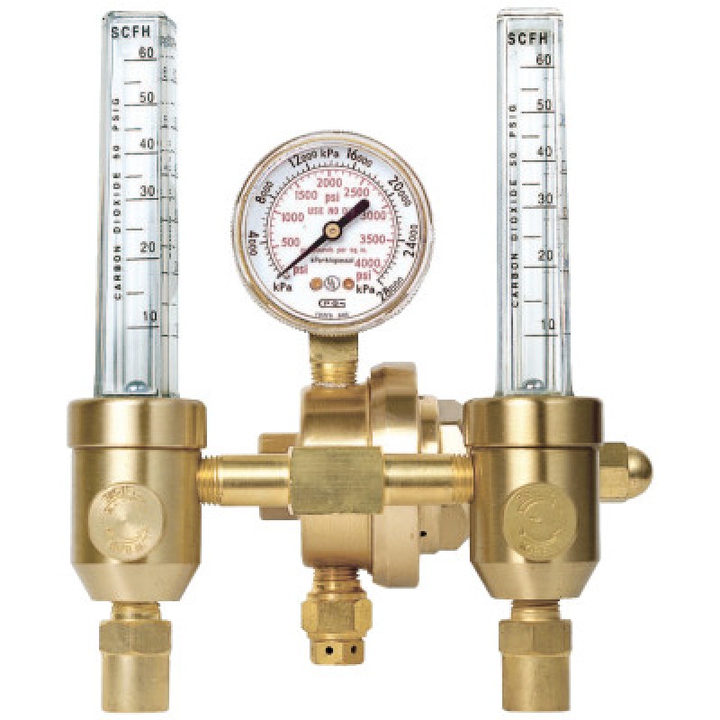 GW 33-196AR-60 DUAL FLOWMETERS- AR/CO2- GCA580-GENSTAR TECHNOL-331-196AR-60