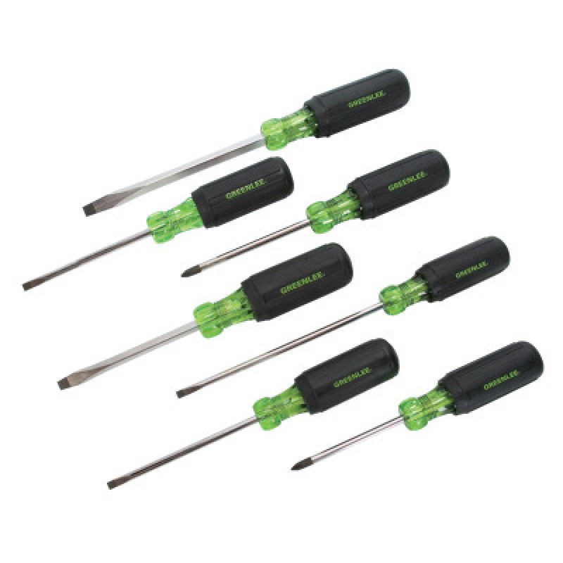 7-PC SCREWDRIVER SET-GREENLEE TEXTRO-332-0153-02C