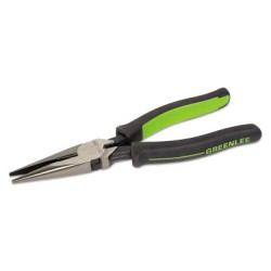 6" LONG NOSE SIDE CUTTINPLIERS W/MOLDED GRIP-GREENLEE TEXTRO-332-0351-06M