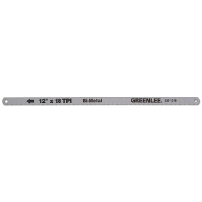 12" 18T HACKSAW BLADE-GREENLEE TEXTRO-332-333-1218