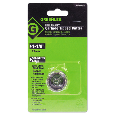 05697 1-1/8" CT CUTTER-GREENLEE TEXTRO-332-645-1-1/8