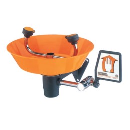 2-HEAD EMERGENCY EYE WASH WALL MOUNT W/12" ORANG-GUARDIAN *333*-333-G1814P