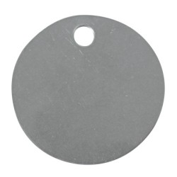BLANK TAG 1-1/2" DIA STAINLESS STEEL-C.H.HANSON*337-337-1098S