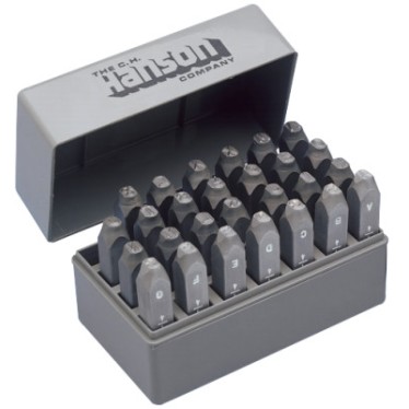 1/8 STD GENERAL PURPOSELETTER STAMP SET 2-C.H.HANSON*337-337-20200