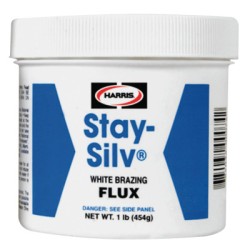 HA STA-SILV WHITE 60# FLUX40018-HARRIS PRODUCTS-348-SSWF60