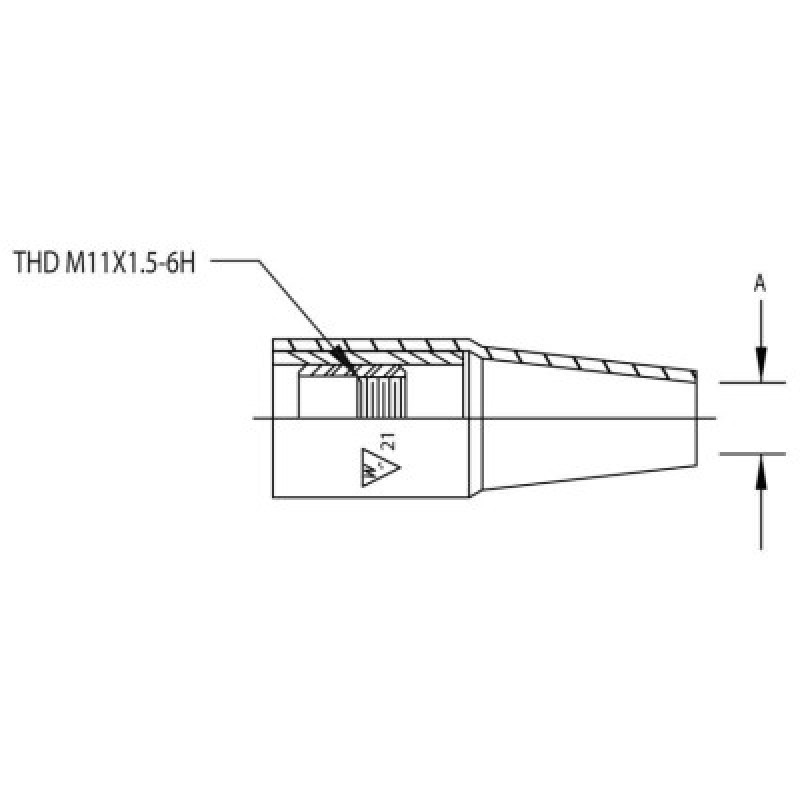 TW WS24CT-62S NOZZLE-WELDSKILL1240-1581-ESAB WELD & CUT-358-1240-1581