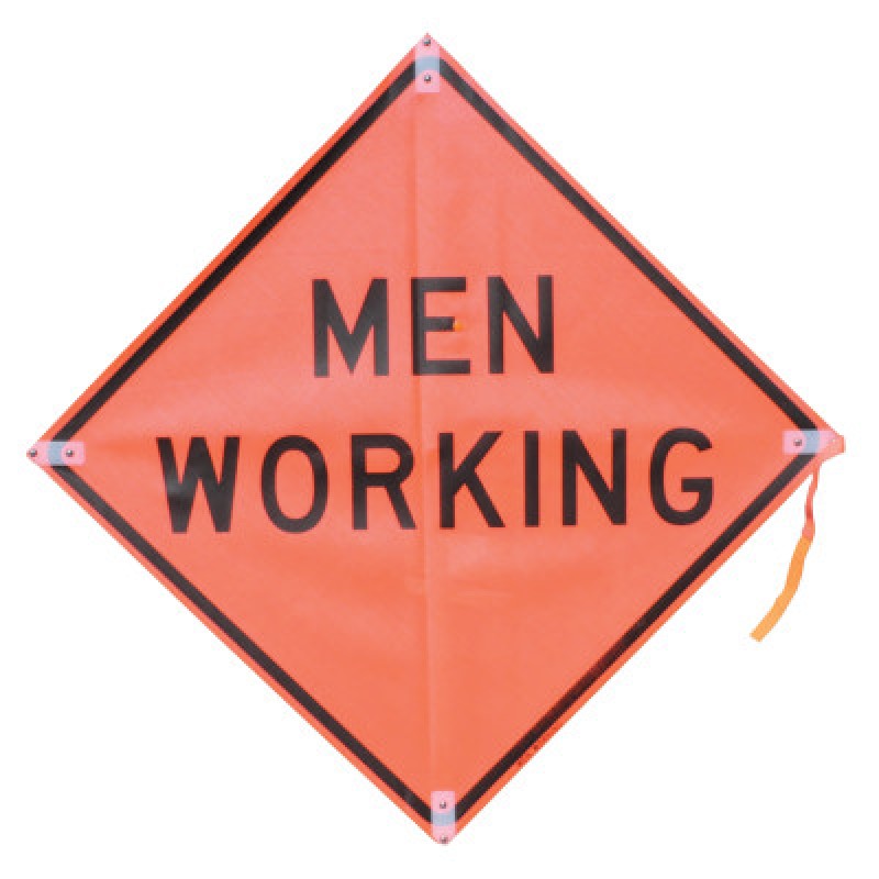 36" MESH SIGN W/PLST PCKTS / FRAME-MEN WKNG-VIZCON A DIV OF-375-26036-EM-HF-MWW