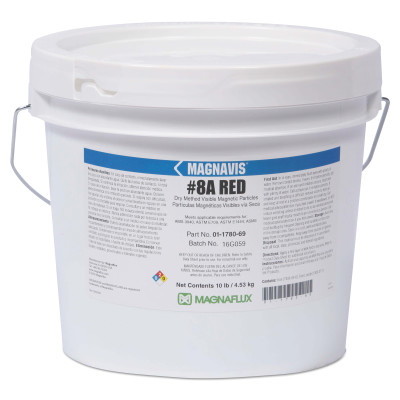 #8A RED 45 LB DRY NON-FLUORESCENT MATERIAL-MAGNAFLUX*387*-387-01-1780-87